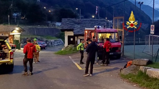 soccorso alpino vigili del fuoco disperso notte
