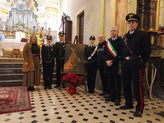 sordevolo consegna dipinto carabinieri 