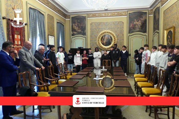 Il Comune di Vercelli ha accolto gli studenti del Lombardi