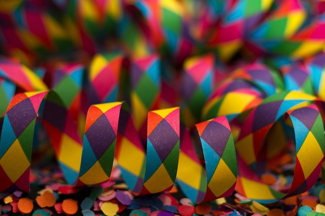 carnevale stelle filanti coriandoli