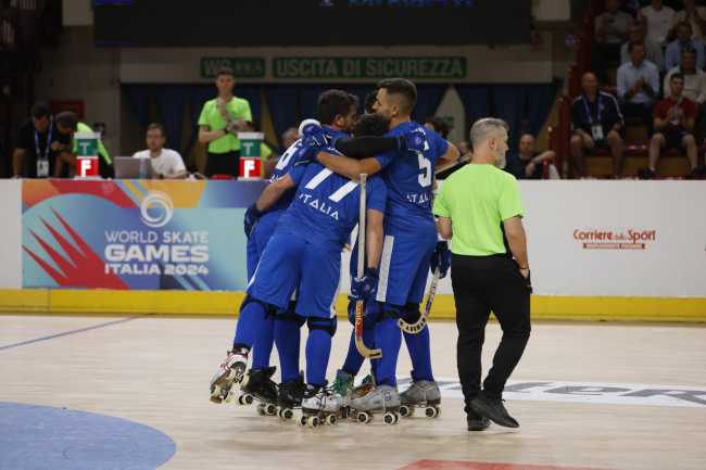 La Nazionale di hockey su pista a Novara prima della Coppa delle Nazioni