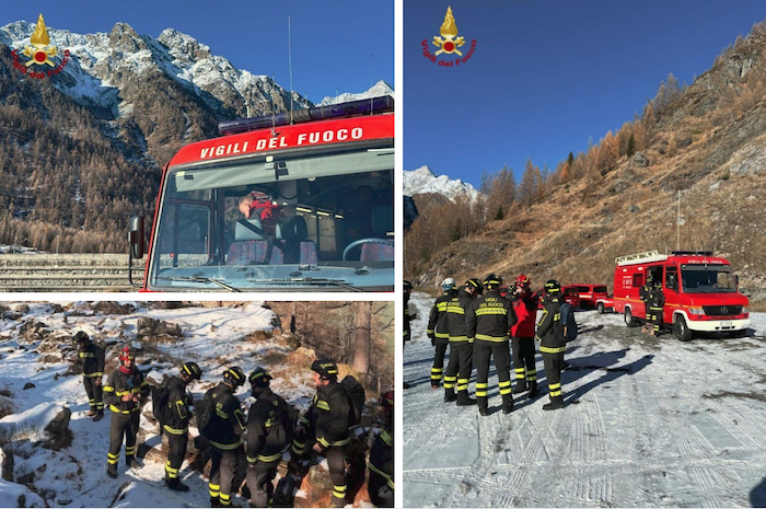 Disperso al Lago dei Cavalli: i Vigili del Fuoco si addestrano in Valle Antrona