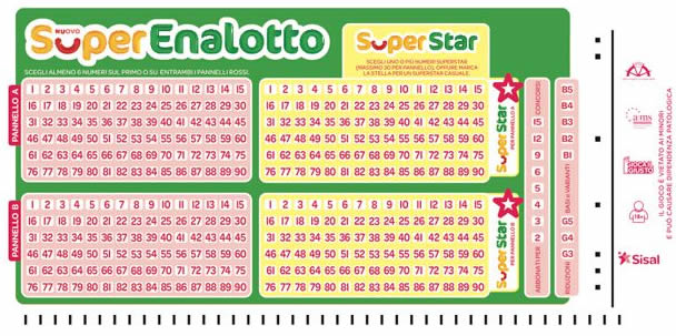 schedina nuovo superenalotto